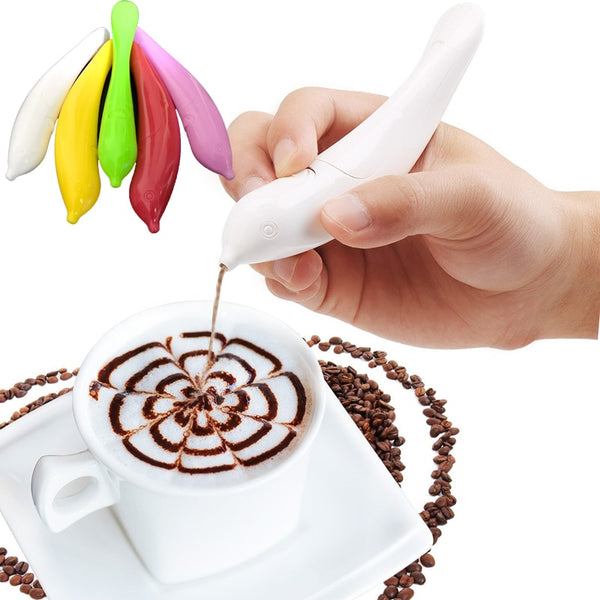  CHENGU Coffee Carving Pen Portable Electric Latte Art Pen Spice  Pen with Stirring, 19 Pieces Coffee Cake Decorating Stencils, Cake Coffee  Cappuccino Decoration Pen for Barista Template (Red) : Home 