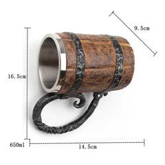 Wood Beer Mug